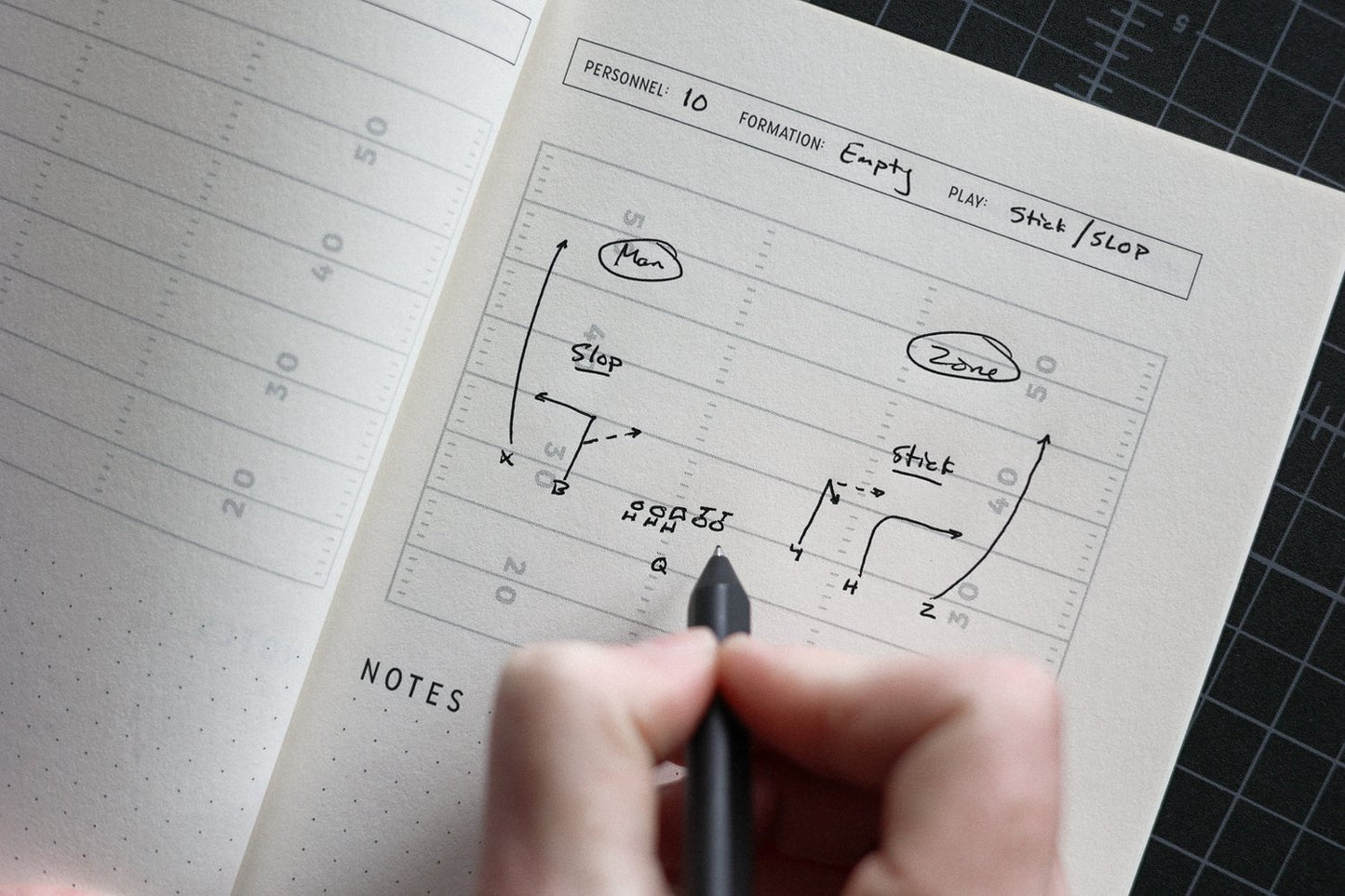 Play Caller's Club: Field Diagram Notebook