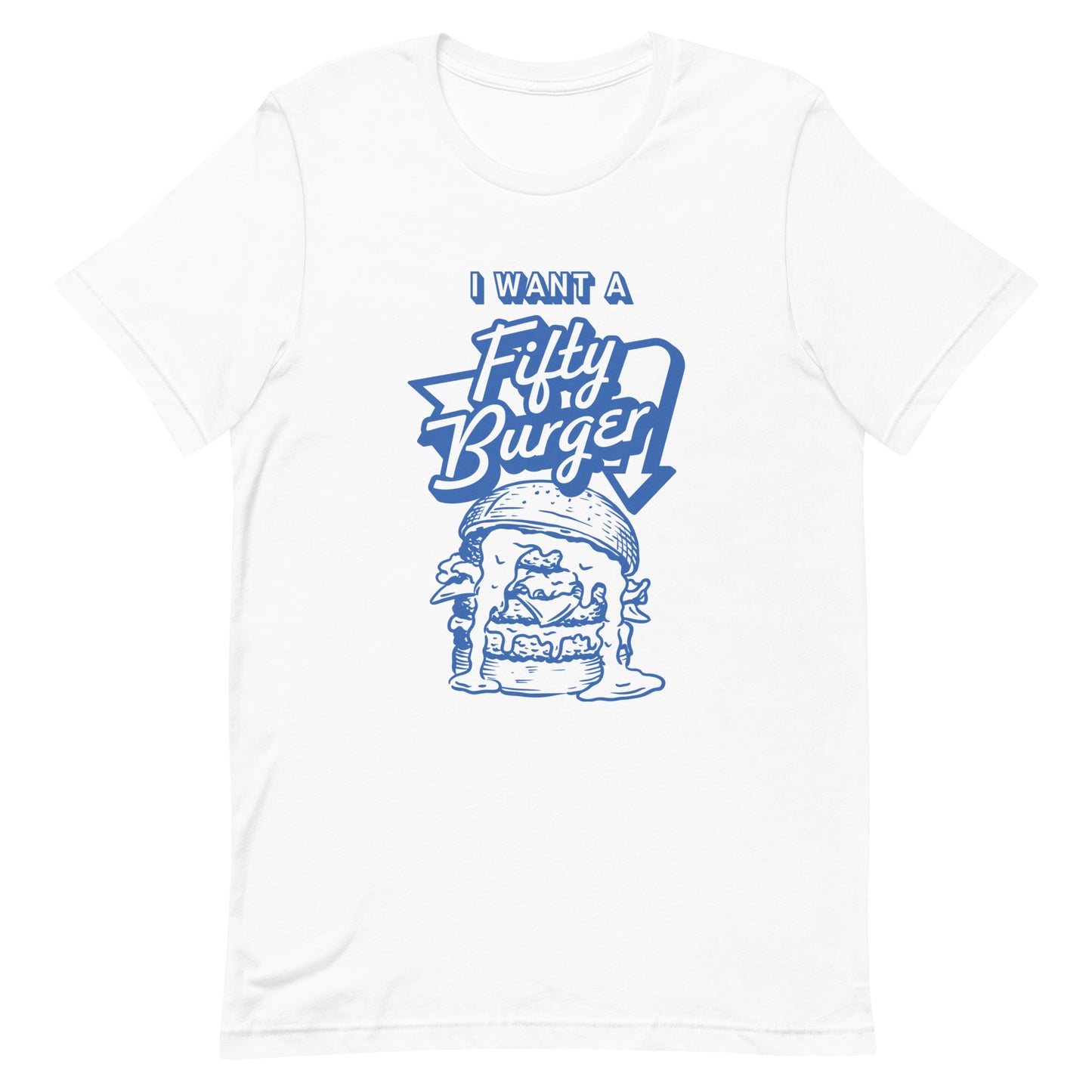 50 Burger T-Shirt (Blue)
