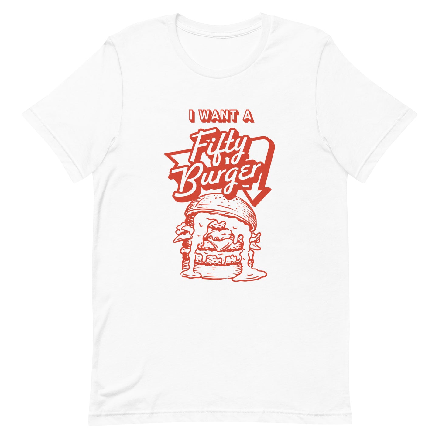 50 Burger T-Shirt (Red)